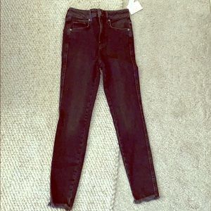 Free People high-waisted stretchy jeans